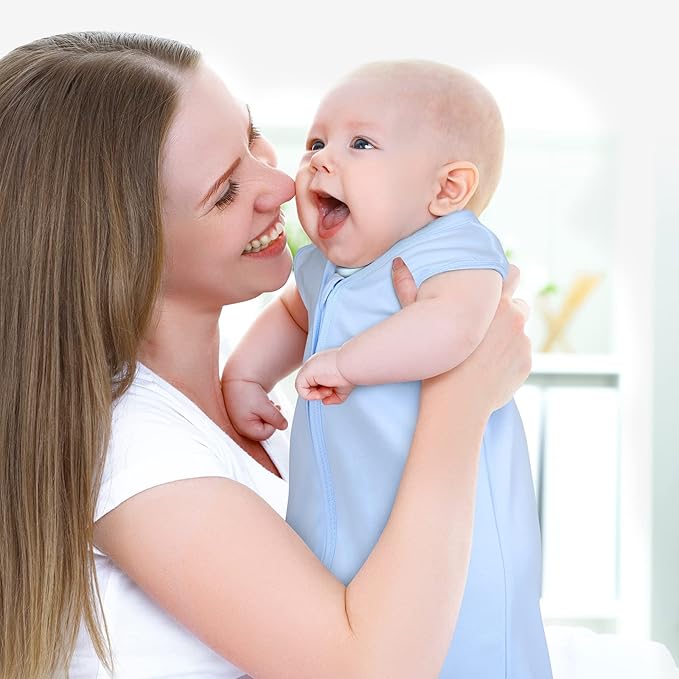 Yoofoss Baby Sleep Sack 12-18 Months 100% Organic Cotton 0.5 TOG Baby Sleeping Bag 2-Way Zipper Toddler Wearable Blankets 3 Pack Breathable Lightweight (Large)