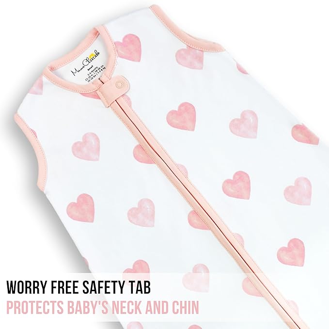 Mama Cheetah Baby Sleep Sack 0.5 TOG, Organic Cotton Baby Wearable Blanket with Two-Way Zipper, Swaddle Transition Baby Sleeping Bag for Newborn Infant Toddler Boy Girl, 18-24 Months