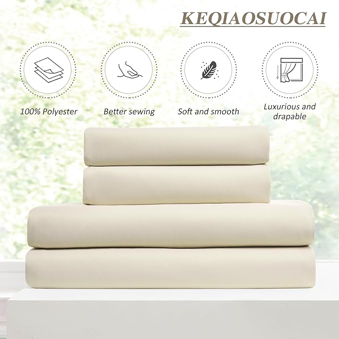 Cream Beige Room Darkening Privacy Curtains 84 Inches Long 72 Inch Wide Blackout Heavy Duty Curtains Patio Door Window Treatment Sound Reducing for Bedroom Living Room Home Office 72 x 84