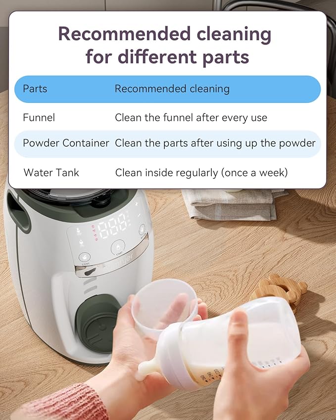 Instant Formula Maker comfyer, Customizable and Automatic Formula Dispenser Machine with Accurate Temperature Control for Baby, Automatic Powder Blending for All Brands of Bottle and Formula, White