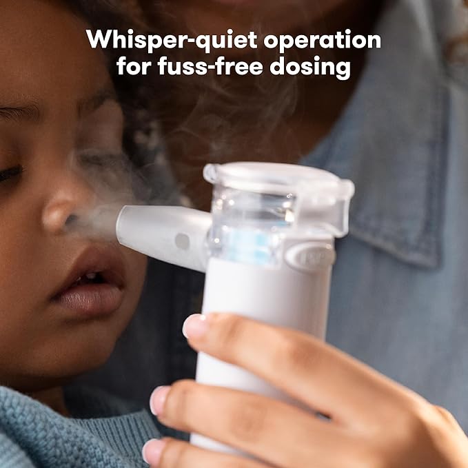 Frida Baby Nebulizer for Babies, Portable Nebulizer for Kids, Babies & Infants, Ultra-Quiet Handheld Nebulizer with Mask + Diffuser, Congestion + Flu Relief