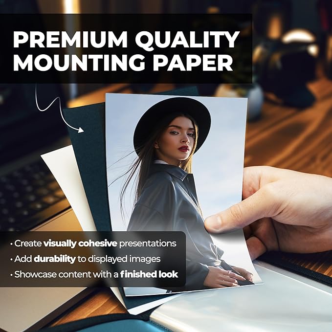 Dunwell Small Photo Album 5x7 (2-Pack, Blue), Mounting Paper, 5 x 7 Photo & Art Portfolio Presentation Binder, 24 Sleeves Display 48 Pages, Professional Picture Book for 5x7 Artwork, Postcards