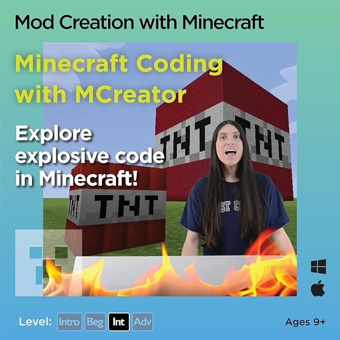 Coding for Kids with Minecraft - Ages 9+ Learn Real Computer Programming and Code Amazing Minecraft Mods with Java - Award-Winning Online Courses (PC & Mac)