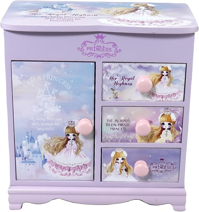 Children's Jewelry Box for Girls - Purple, Little Girl Birthday &
