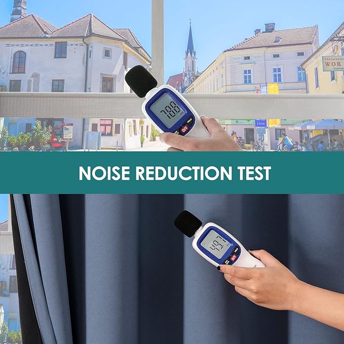 ChrisDowa 100% Blackout Curtains for Bedroom with Black Liner, 2 Thick Layers Total Blackout Thermal Insulated Grommet Long Window Curtains 2 Panels Set (Stone Blue, 52 x 95 Inch)