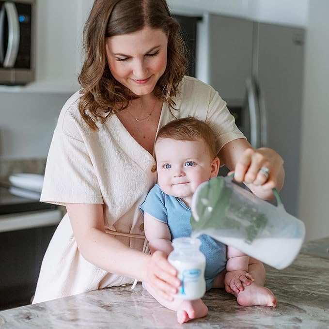 Dr. Brown's Insta-Prep Warm Water Dispenser with Baby Formula Mixing Pitcher, 32oz Olive