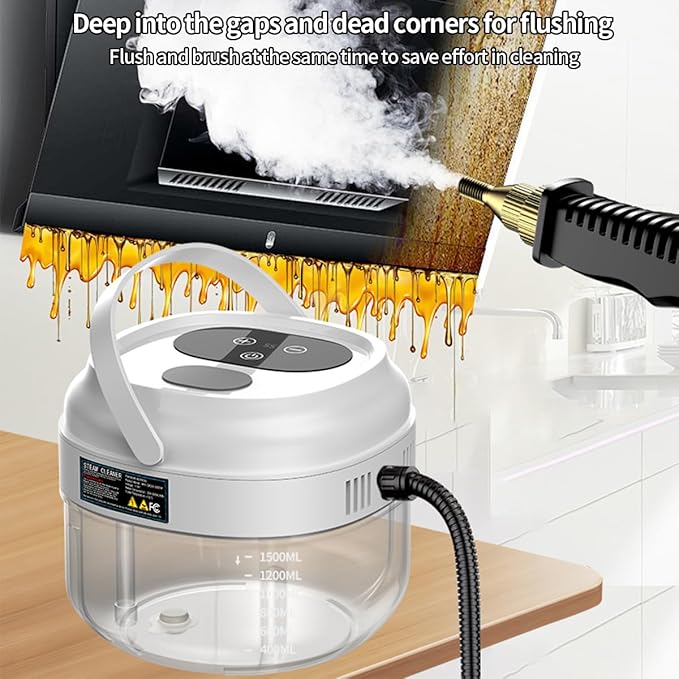 Handheld Steam Cleaner,Portable High-Pressure Steam Cleaner with Smart Touch Screen, Steam Cleaner for Home Cleaning of Bathroom,Furniture,Car, Shower,Kitchen, and Toys