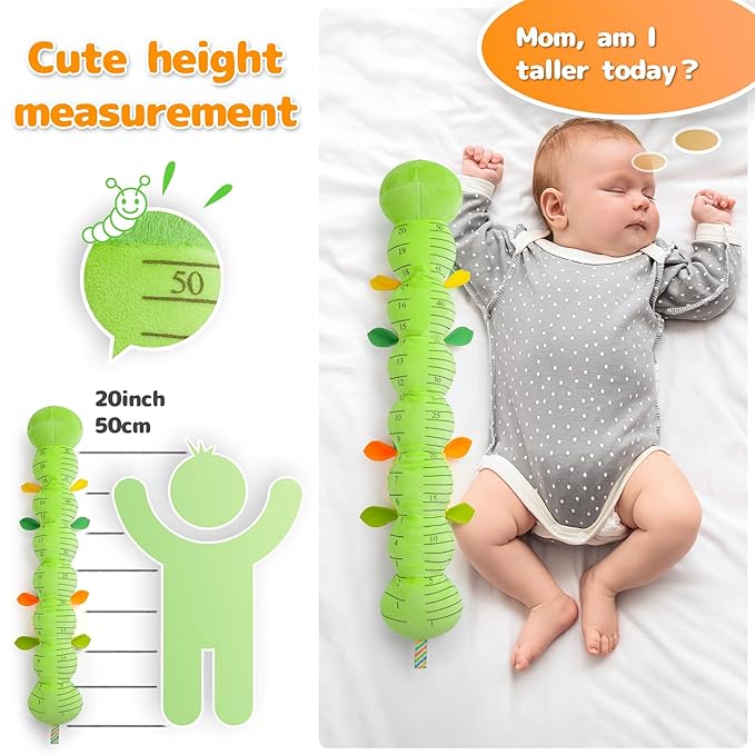 Sumobaby Infant Baby Musical Multi-Sensory Caterpillar, Stuffed Animal Activity Soft Toys, for Tummy Time Newborn 0-3-6-12 Months Boy and Girls,Green