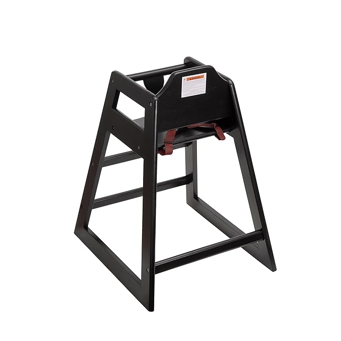 Hight Quality, Baby Highchairs, Durable Dining Feeding Chair with Steps, High Chairs for Babies and Toddlers, Seating Ready-to-Assemble Restaurant Wood High Chair, Wooden High Chair, Seria 01