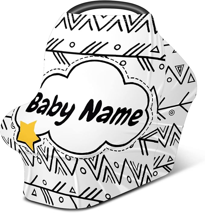 Baby Car Seat Stroller Cover Nursing Cover New Mom Breastfeeding Scarf Soft Stretchy Infant Carrier Cover Car Canopy Coverage