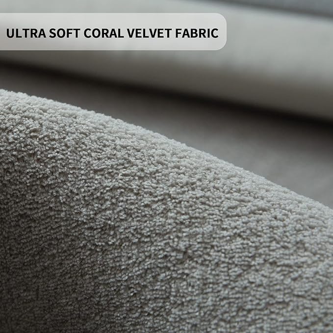 MAXYOYO Grey Coral Velvet Area Rug, Thick Japanese Tatami Mat Living Room Carpet with Non-Slip Backing, Large Solid Color Mat for Bedroom Dormitory Yoga, 59 by 78 inch