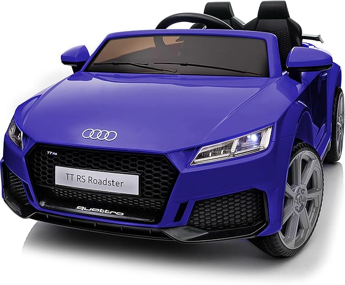 Electric Car for Kids, Licensed Audi 6V Kids Ride on Car Toy for Toddlers with Remote - Dark Blue