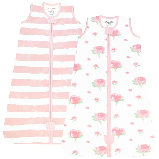 Mama Cheetah Baby Sleep Sack 0.5 TOG, Organic Cotton Baby Wearable Blanket with Two-Way Zipper, Swaddle Transition Baby Sleeping Bag for Newborn Infant Toddler Boy Girl, 18-24 Months