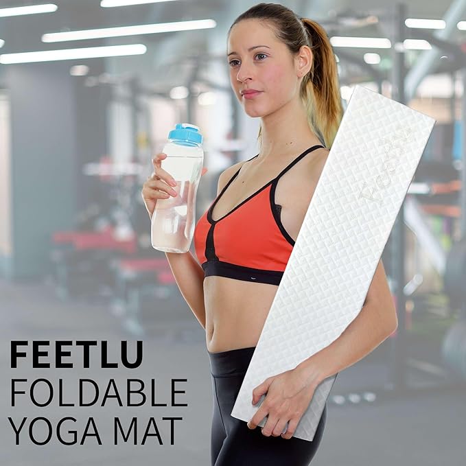 Foldable Yoga Exercise Mat – Lightweight, Anti-Slip, and Easy to Store for Yoga, Pilates, Home Workouts, and Floor Exercises