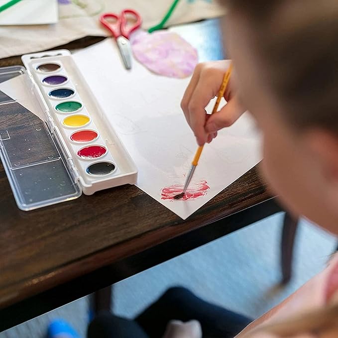 Crayola Washable Watercolor Paint Sets for Kids (12ct), Bulk Classroom Art Supplies for Preschool & Kindergarten, Classroom Learning Activities for Toddlers