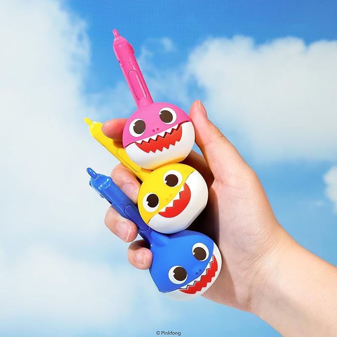 Otamatone Melody [Special Baby Shark Edition] Portable Mini Size Electronic Keychain Musical Toy from Japan – by Maywa Denki [English Instructions] – Mommy Shark