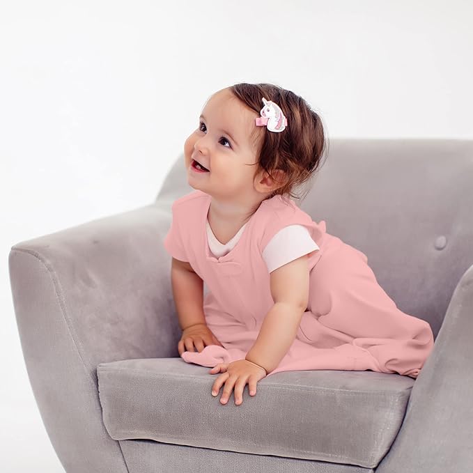 Baby Sleep Sack 1.0 TOG, Organic Cotton Baby Wearable Blanket with Two-Way Zipper, Swaddle Transition Baby Sleeping Bag, All-Season Sleep Sack for Newborn Infant Toddler Boy Girl, 2-Pack, 18-24 Month