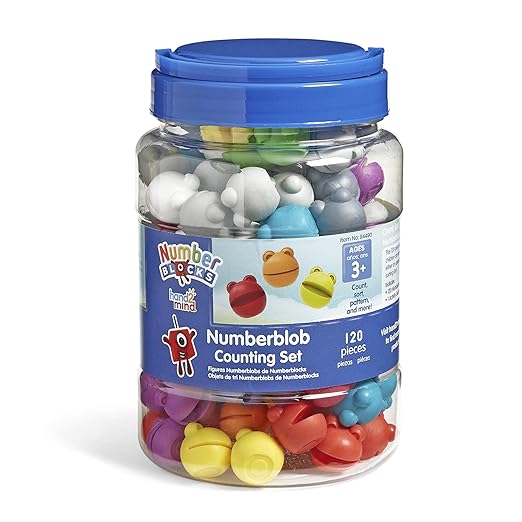 hand2mind Numberblocks Numberblob Counting Set, Math Counters, Counting Toys, Educational Math Manipulatives, Numbers for Toddlers, Preschool Learning Toys, Easter Basket Stuffers for Kids
