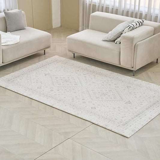 Baby Care Soft Rug (Prestige, Ikat - Persia) 98'' x 59'' Original One-Piece Reversible Rollable Waterproof Play Mat for Infants, Babies, Toddler, and Kids