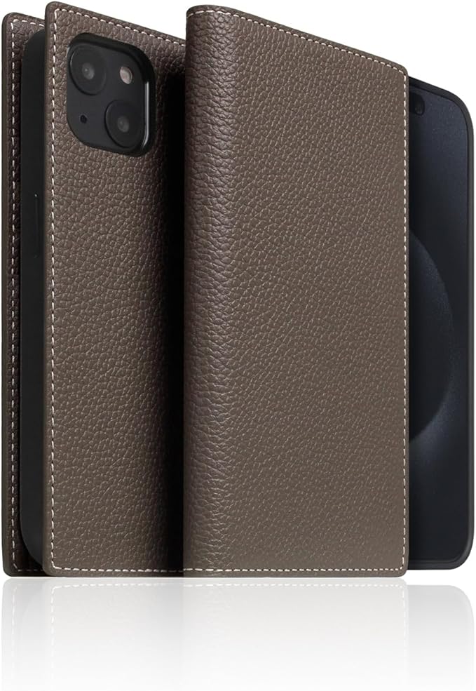 D8 Full Grain Leather Wallet Case for iPhone 15 Plus - [2-in-1] Handcrafted Detachable Diary Style with Magnetic MagSafe Back Cover, Gift Box Included (Etoffe Cream)