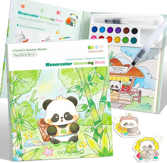 Paint with Water Coloring Books for Kids Ages 3-5, 4-8 – Cute Coloring Book for Teens,Arts and Crafts for Kids Ages 3 4 5 6 7 8+, Birthday Gift Toys for Girls Boys,Travel Toys-Panda