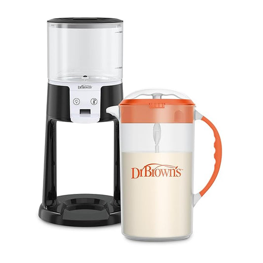 Dr. Brown's Insta-Prep Warm Water Dispenser with Baby Formula Mixing Pitcher, 32oz Orange