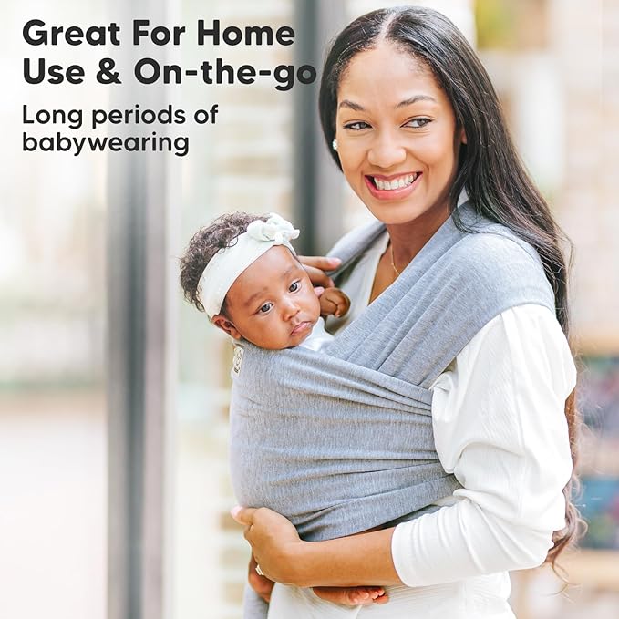 KeaBabies Baby Wrap Carrier - All in 1 Original Baby Carrier Newborn to Toddler Sling, Easy to Wear, Hands Free Bonding, Lightweight, Breathable Infant Wraps (Cobalt Blue)