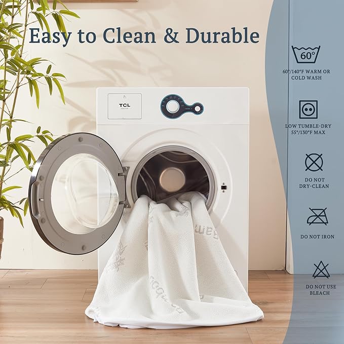 BEDLORE Waterproof Crib Mattress Protector 2 Pack, Ultra Soft Bamboo Viscose Crib Mattress Pad Cover, Noiseless Toddler Mattress Protector for Standard Baby Bed Size 52''x28'', White