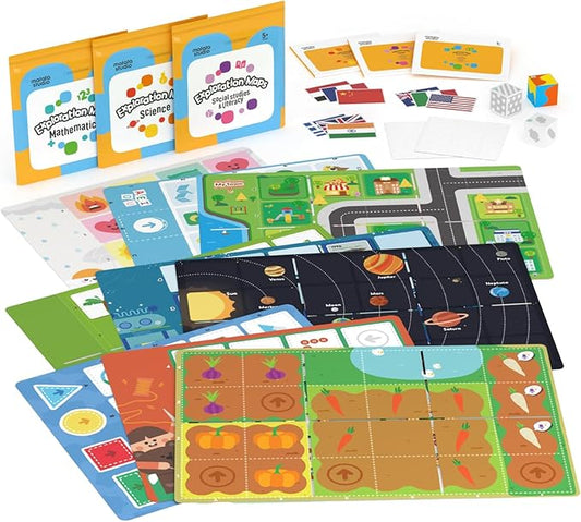 Exploration Map for Tale-Bot & Coding Set Series, Science Math Social Studies, Science Kit for Kids to Learn Science Mathematics Social Studies & Literacy