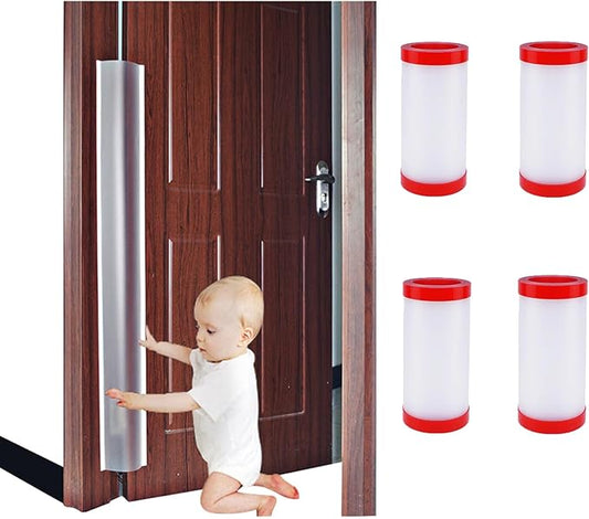 Door Pinch Guard Baby Proofing, Door Hinge Cover, Door Protector for Kids Finger Safety, Door Finger Pinch Guards Heavy Duty, Door jam Shield,JuneSisters 4