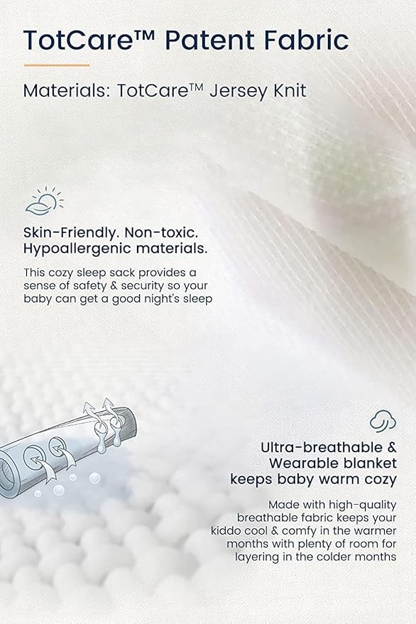 TotAha Toddler Sleep Sack 2T-3T-4T, Premium Light Wearable Blanket Baby Sleeping Bag with 2-Way Safe Zippers For Girl Boy