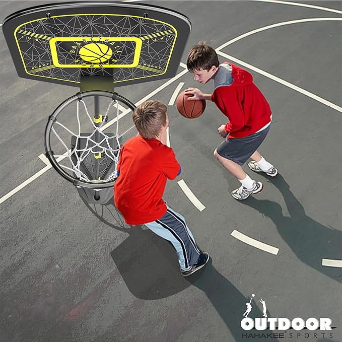 Kids Basketball Hoop Indoor Outdoor Portable Adjustable Height 3.6ft-6.2ft Toddler Basketball Hoop for Kids Boys Girls Age 3 4 5 6 7 8 Little Kids Basketball Goal Backyard Sports Toy Game Gifts
