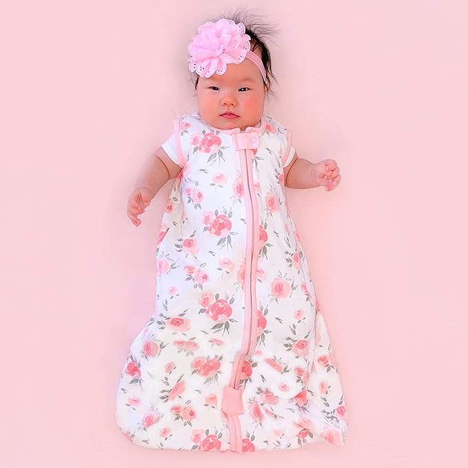 Mama Cheetah Baby Sleep Sack 0.5 TOG, Organic Cotton Baby Wearable Blanket with Two-Way Zipper, Swaddle Transition Baby Sleeping Bag for Newborn Infant Toddler Boy Girl, 24-48 Months