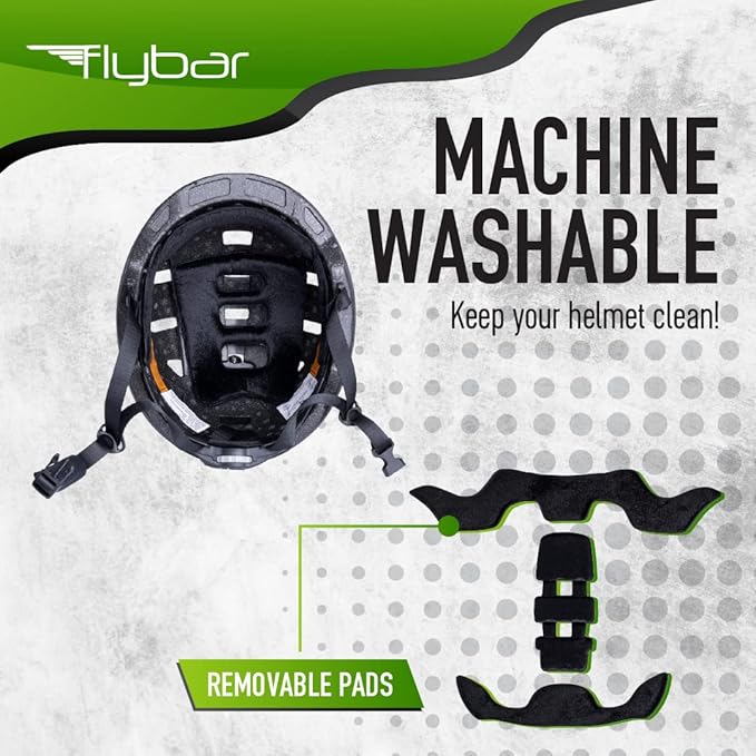 Flybar Kids Bike Helmet - Dual Certified Adjustable Dial, Lightweight Skateboard Helmet, Roller Skating, Pogo, Electric Scooter, Snowboard, Youth and Toddler Helmet, Boys & Girls 3-14