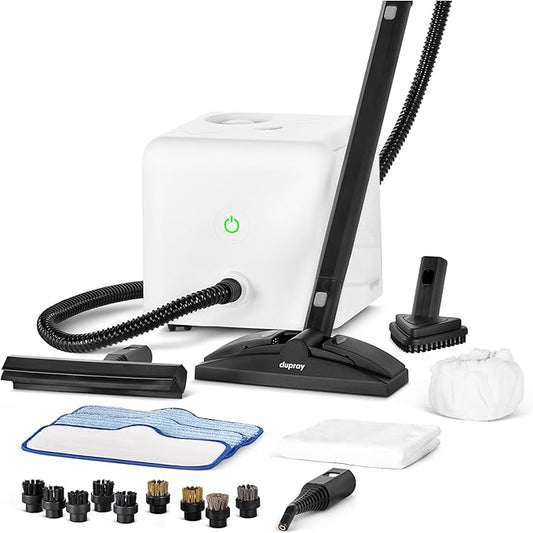 Dupray Neat Steam Cleaner with 20-piece Accesory Kit. For Multipurpose steam Cleaning Hardwood, Tile, Laminate and Sealed Floors, Couch, Furniture and more. *Kills 99.9% of Bacteria and Viruses