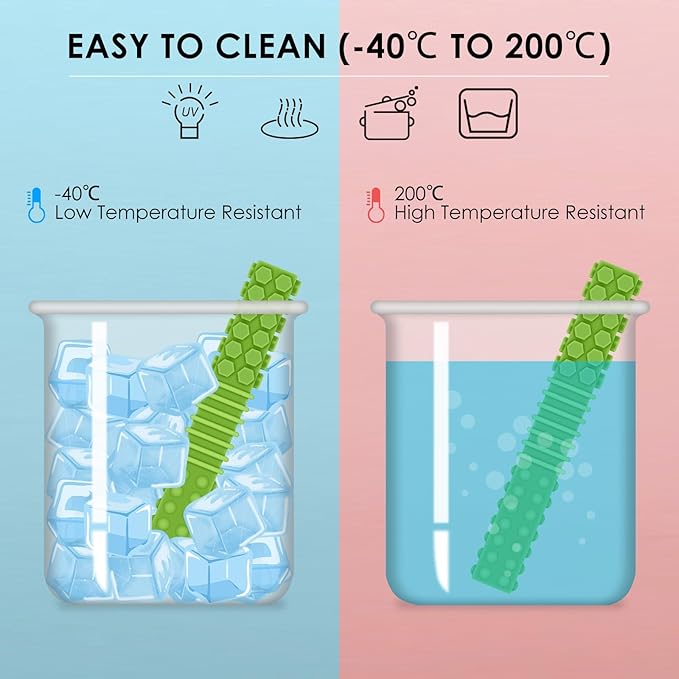 ERKOON Sensory Chew Toys for Autistic Children, 4 Pack Silicone Chewy Tube Oral Motor Tools for Sensory Kids with Autism, Biting, ADHD, SPD, Chewies with Special Needs, Teething Sticks Toys (4 Pack#1)