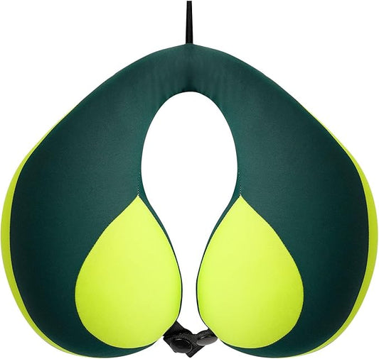 MOOB Neck Pillows for Kids Car & Airplane, Toddler Neck Pillow for Carseat Traveling Gifts for Toddler & Children U-Shape Car Seat Head Travel Neck Pillow Green