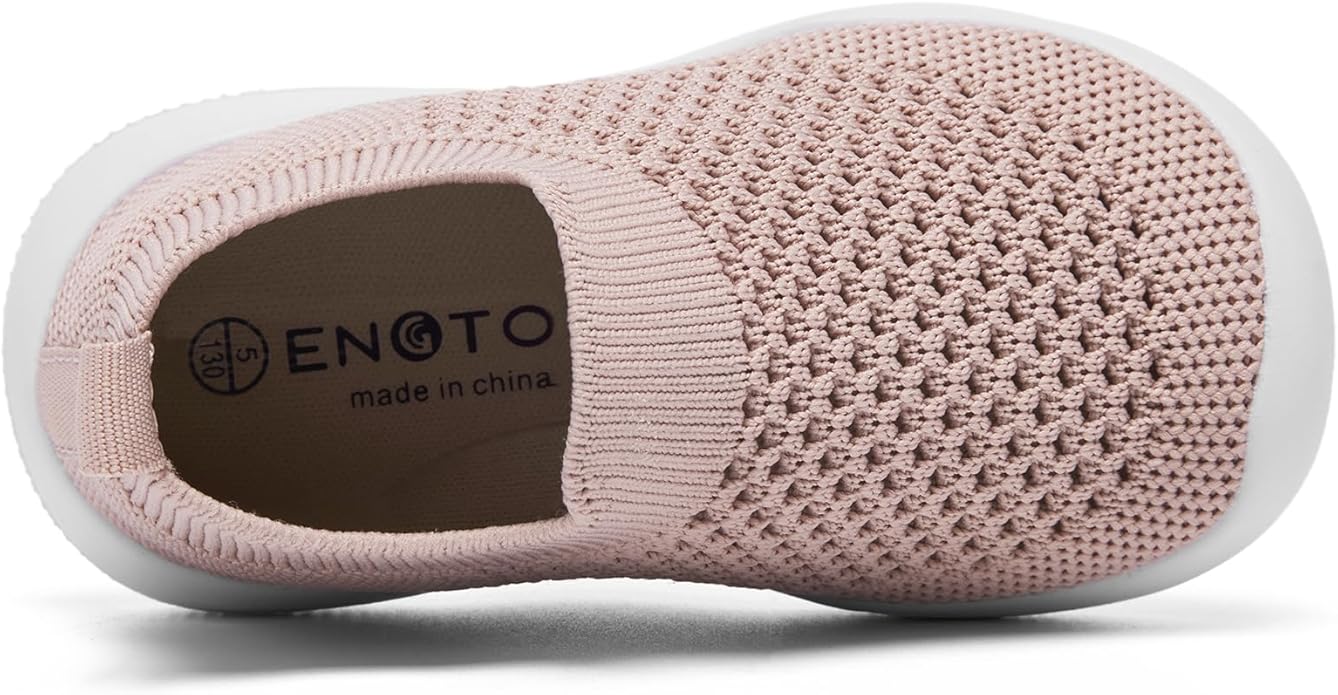 Engtoy Baby Shoes & Socks - Non-Slip Breathable Slippers with Soft Rubber Sole - Baby Boys & Girls Slip On Sneakers