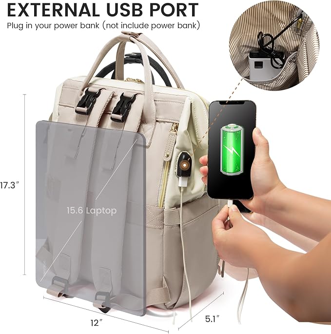 LOVEVOOK Diaper Bag Backpack, Baby Bag with Changing Station, Large Diaper Backpack for Moms Dads, Waterproof Leather Accents Baby Boy and Girl Bag for Travel Baby Essentials