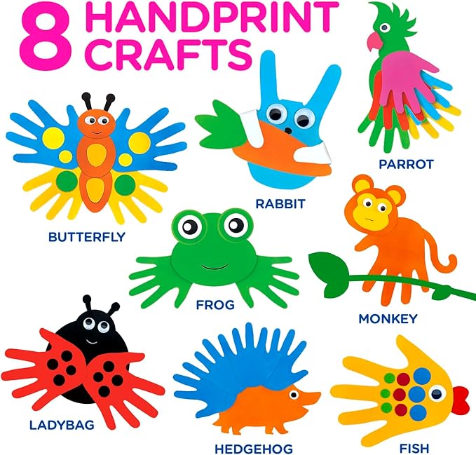 Arts and Crafts Kit for Toddlers Ages 3+ Years. Easy Animal Crafting for Kids