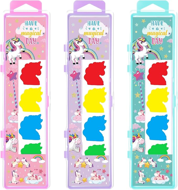 24 Pcs Unicorn Style Watercolor Painting Set 8 Washable Colors With Brush Watercolor Painting Set Gift Party Supplies Back To School Party Gift Exchange