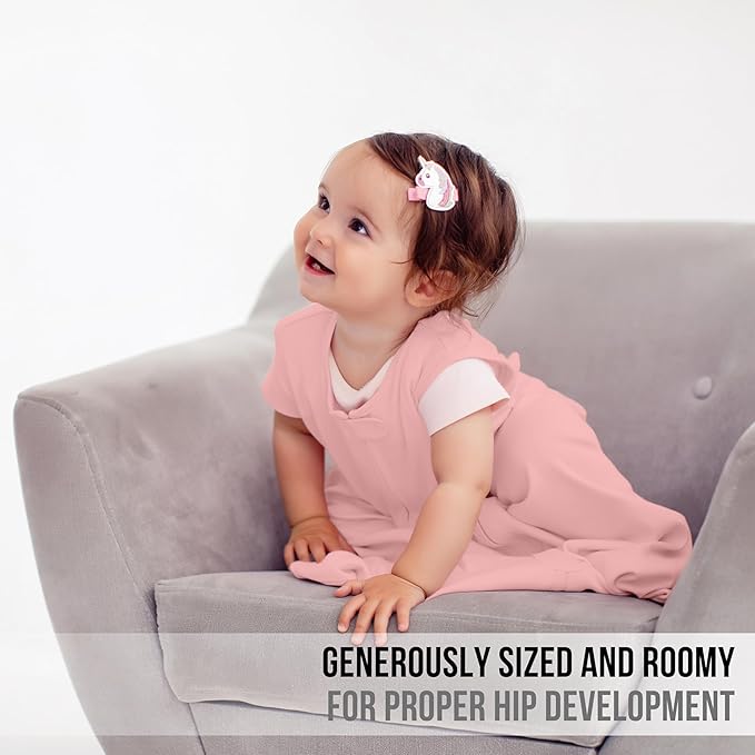 Mama Cheetah Baby Sleep Sack 0.5 TOG, Organic Cotton Baby Wearable Blanket with Two-Way Zipper, Swaddle Transition Baby Sleeping Bag for Newborn Infant Toddler Boy Girl, 24-48 Month