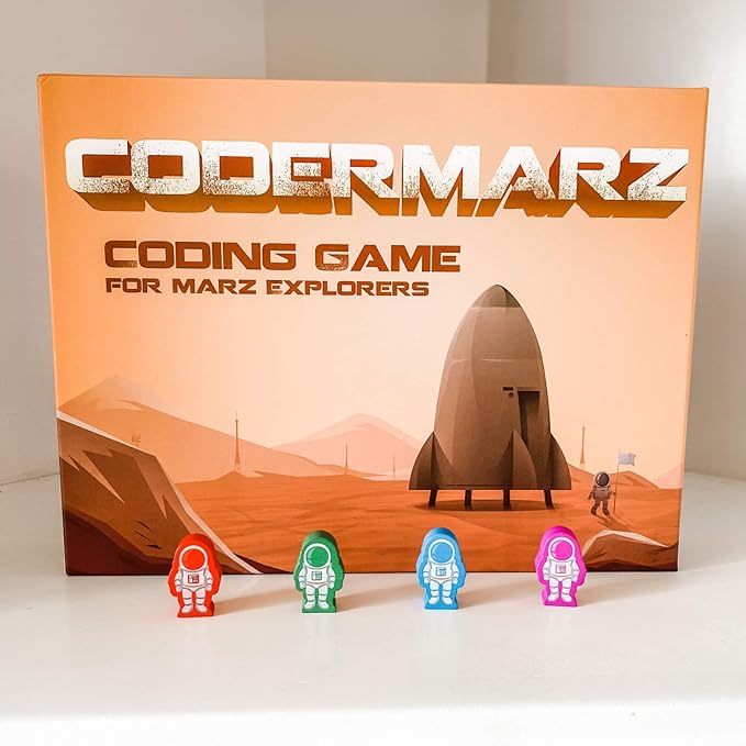 Game for Space and AI Learners! NBC Featured: First Ever Board Game for Boys and Girls Age 6+. Teaches About Mars, AI and Computer Programming Through Fun Astronaut and Neural Adventure!
