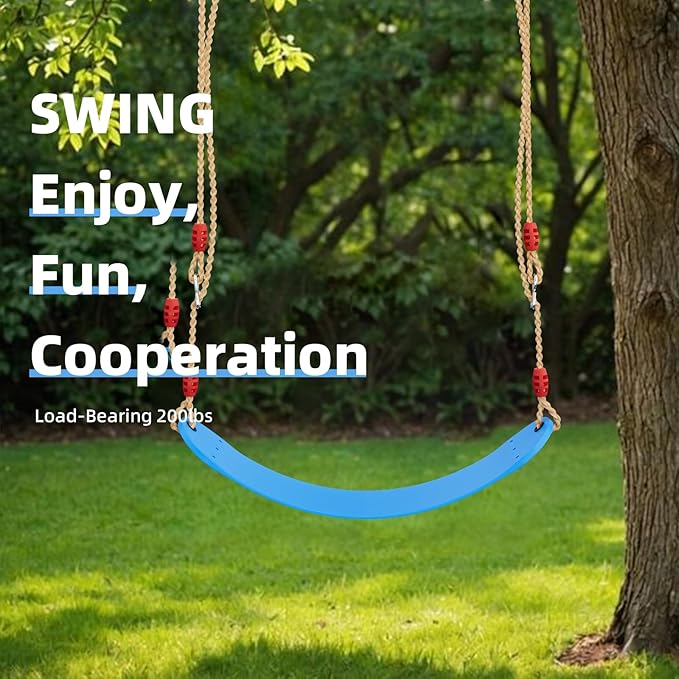 Climbing Dome, 10FT Jungle Gym with Swing for Kids 3 to 10 Outdoor Play Equipment, Supports 800lbs Toddler Play Set, Anti-Rust & Easy Assembly, Gift for Boys Girls (Yellow & Blue)