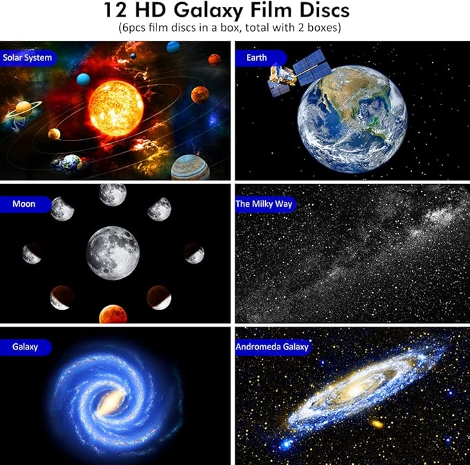 Galaxy Projector for Bedroom,Star Projector,HD Image Large Projection for Bedroom Night Light,Planetarium Projector Galaxy Night Light Projector for Kids Include 4K Replaceable 13 Galaxy Discs