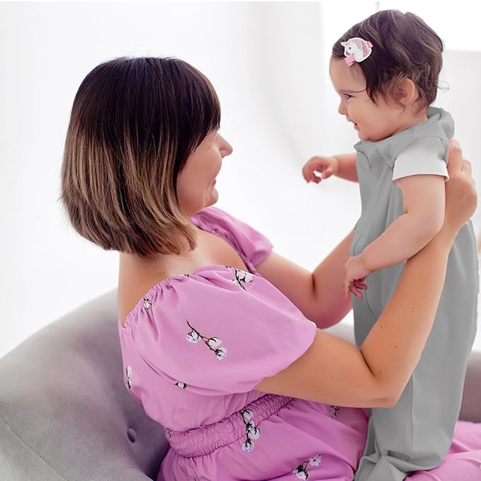 Mama Cheetah Baby Sleep Sack 0.5 TOG, Organic Cotton Baby Wearable Blanket with Two-Way Zipper, Swaddle Transition Baby Sleeping Bag for Newborn Infant Toddler Boy Girl, 6-12 Months