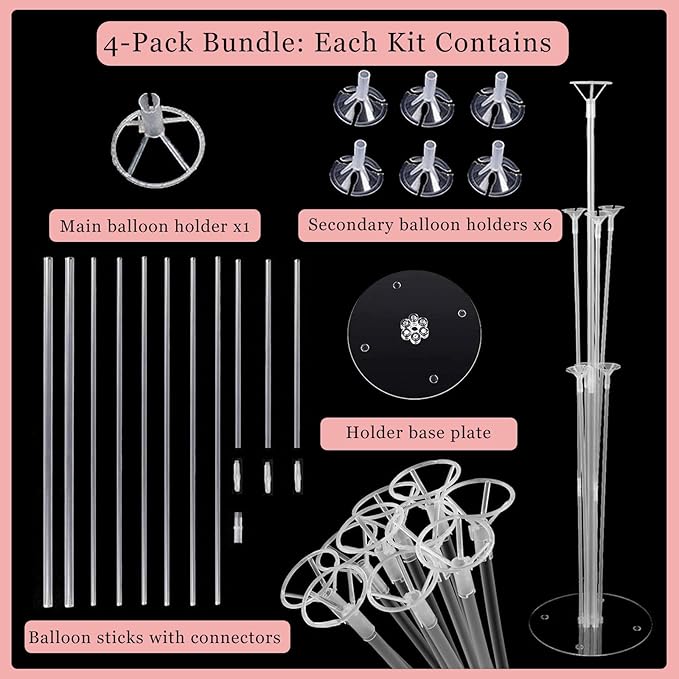 18th Birthday Decorations for Girls Women - 56pcs Rose Gold Happy 18th Banner, 18th Birthday Crown Sash, Cake Topper, Number 40 balloons, 3D Butterflies, 4 Balloon Stands kits