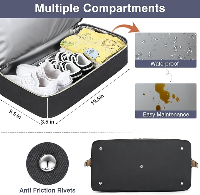 ITIEZY Diaper Bag Tote for Baby - Large Mommy Bag with Portable Changing Pad Pacifier Case, Hospital Bags Travel Baby Bag