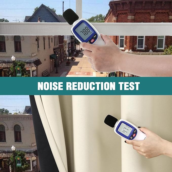 ChrisDowa 100% Blackout Curtains 120 inch Long for Bedroom with Black Liner, 2 Thick Layers Total Blackout Thermal Insulated Grommet Window Curtains 2 Panels Set (Light Beige, 52 x 120 Inch)