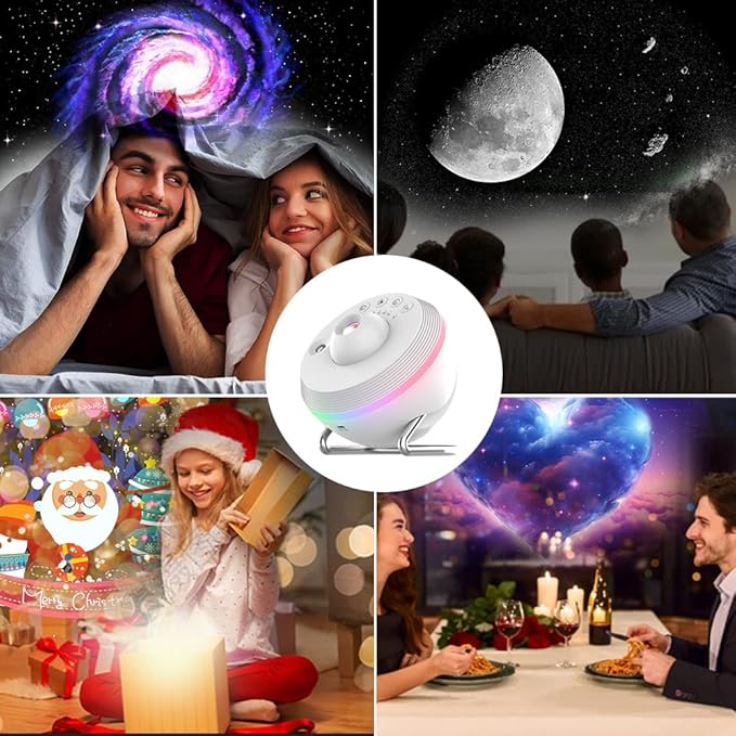 Elec3 Planetarium Star Projector, Meteor Galaxy Projector for Bedroom with 12 Slides Discs, Multicolor Light Effects, Nebula Projector Lamp Starry Sky Night Light Projector for Kids Teens Adults